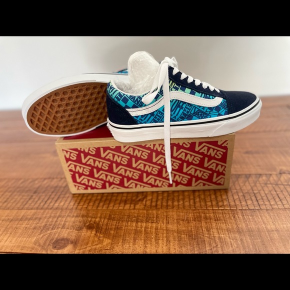 Vans Old Skool (Logo Flame) Parisian Night/ True White - Picture 3 of 6